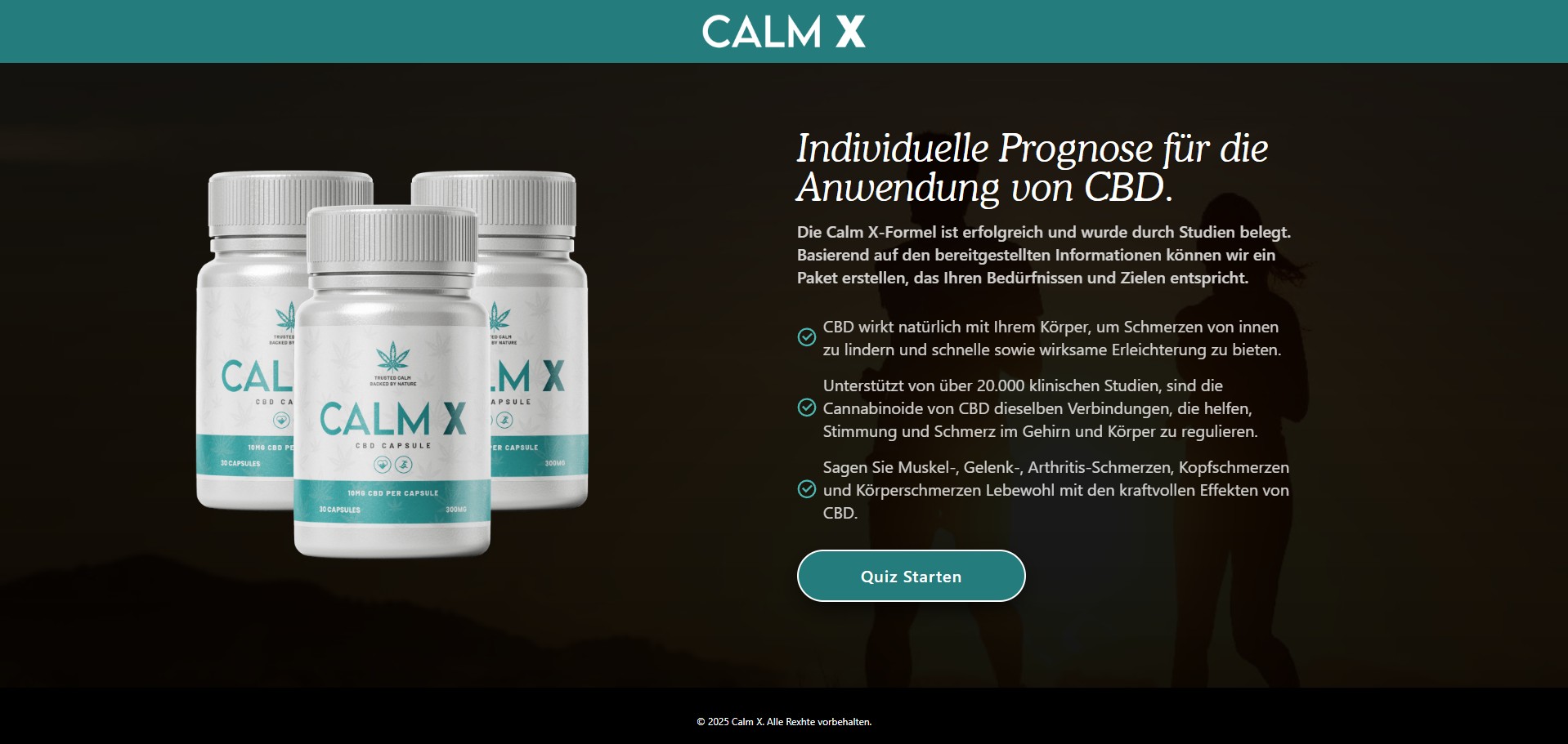 Calm X CBD Kapseln Produkt