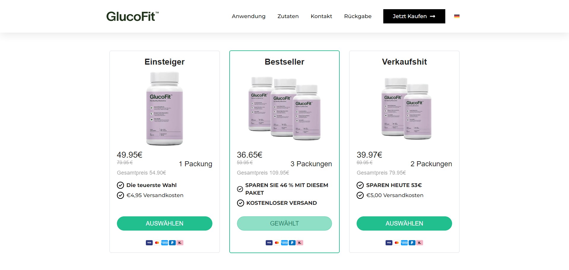 Glucofit Produkt