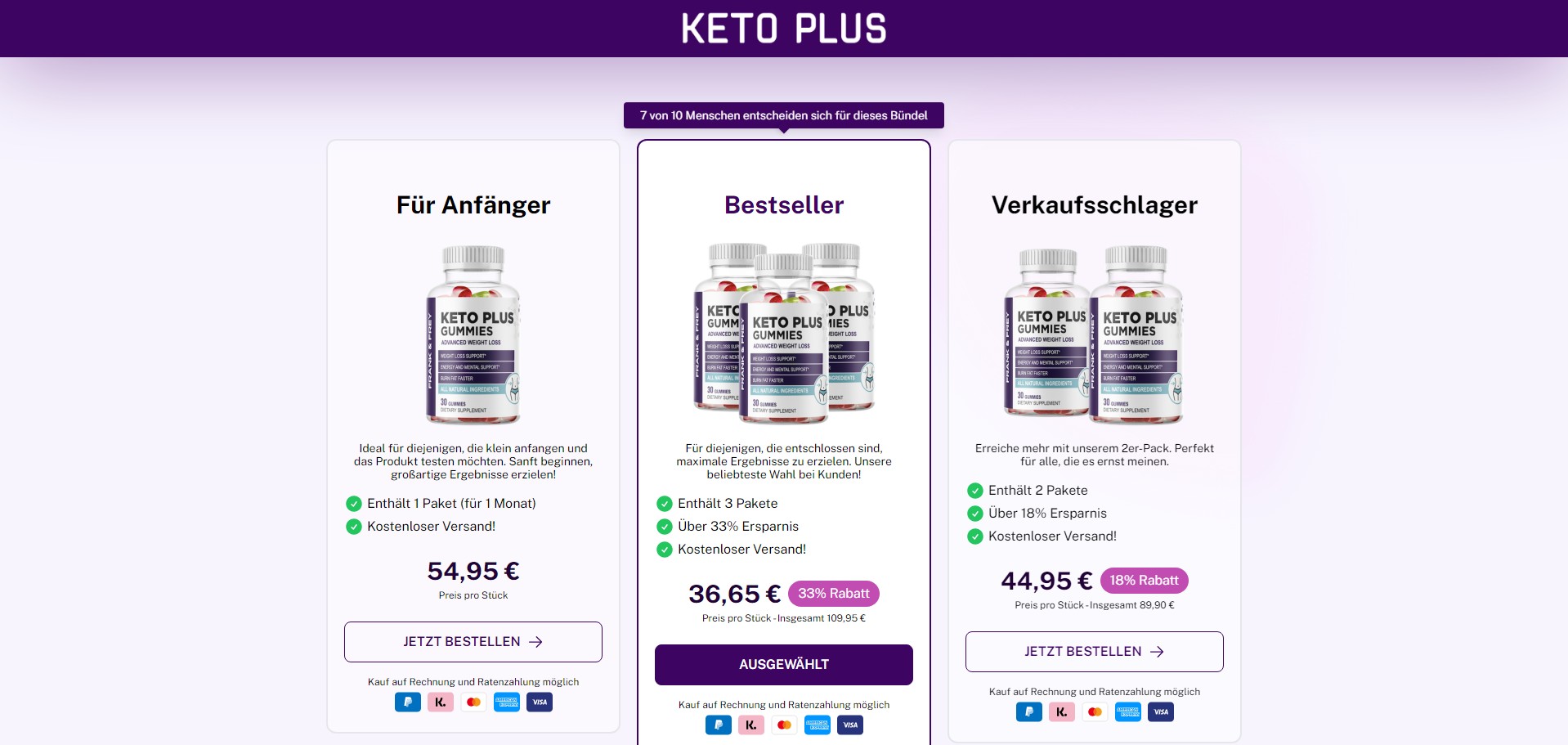 Keto Plus Gummies Produkt