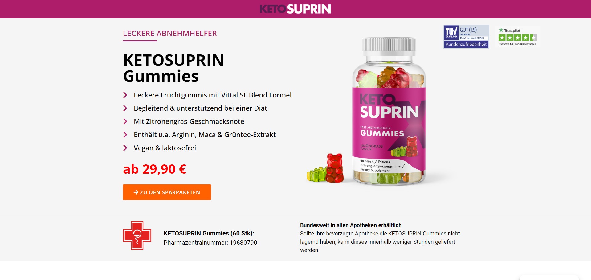 KetoSuprin Produkt