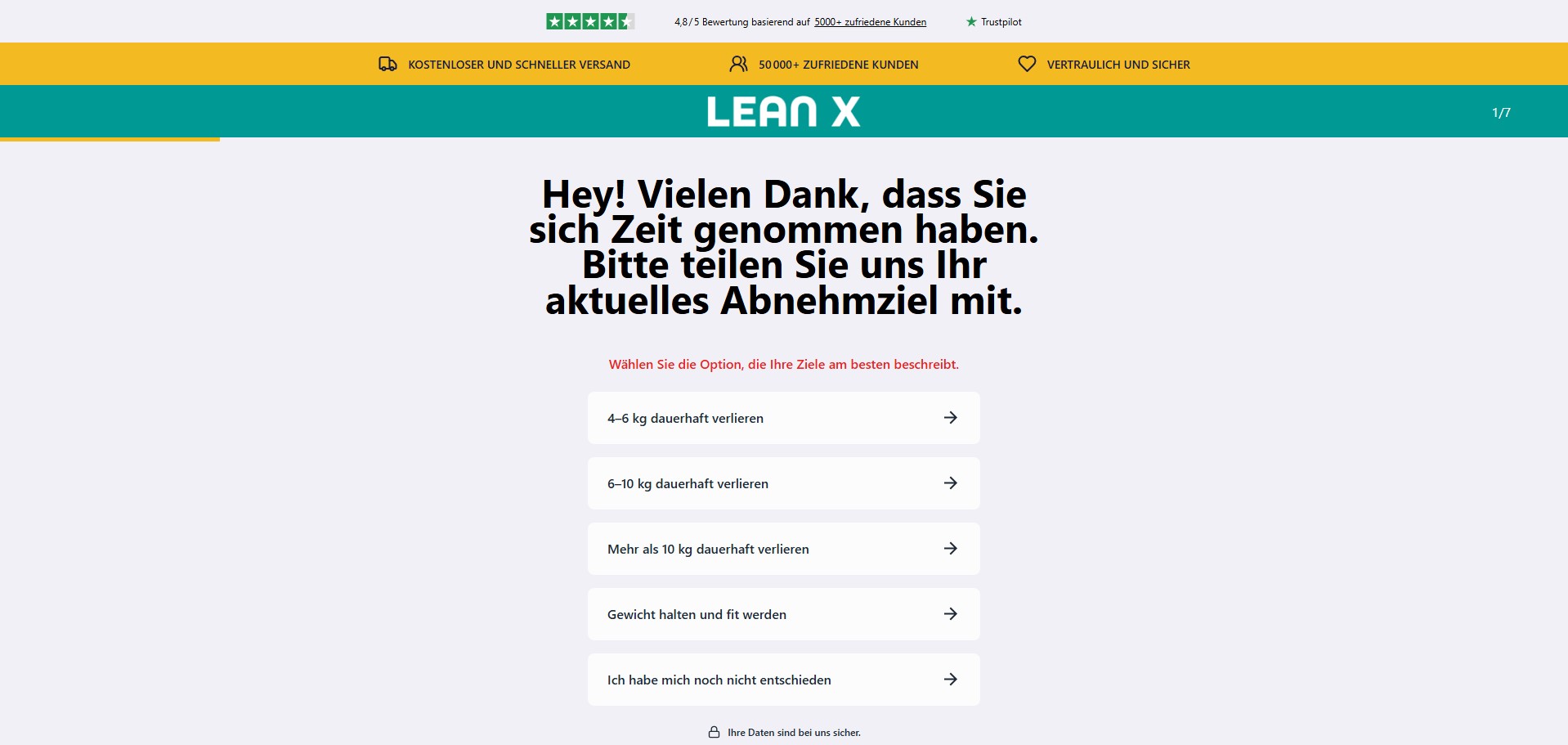Lean X Diet Kapseln Produkt