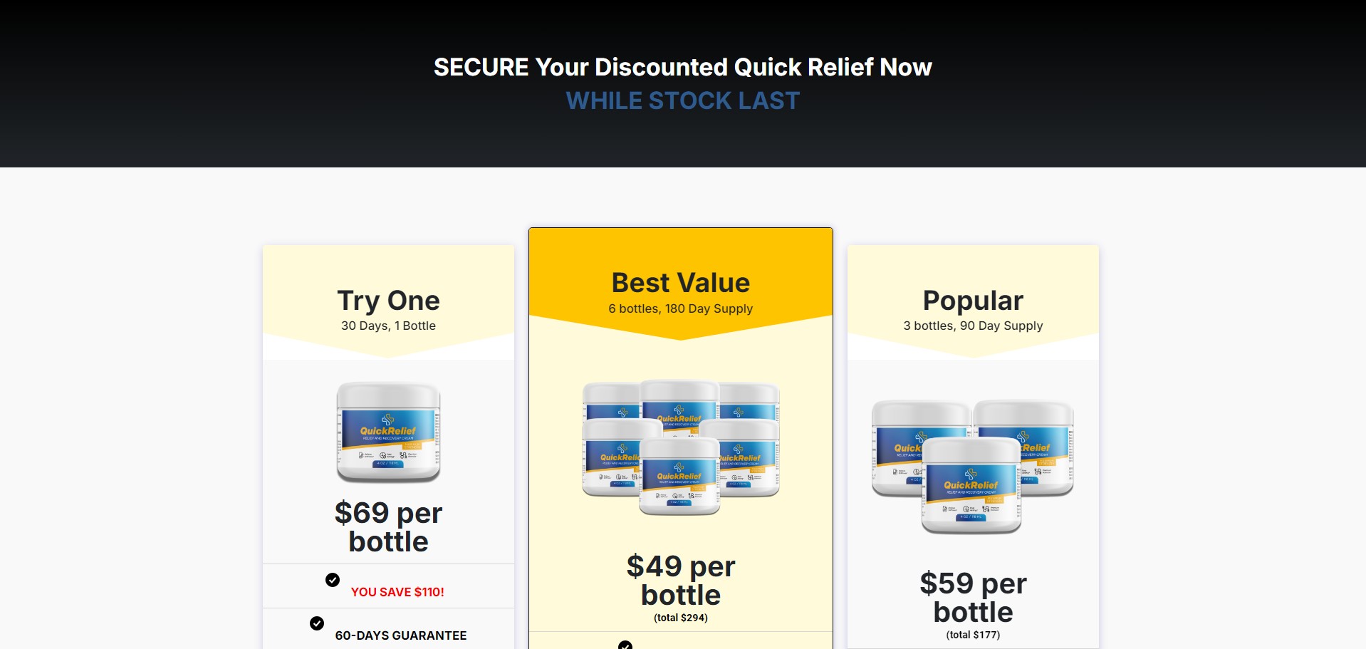 Quick Relief Produkt