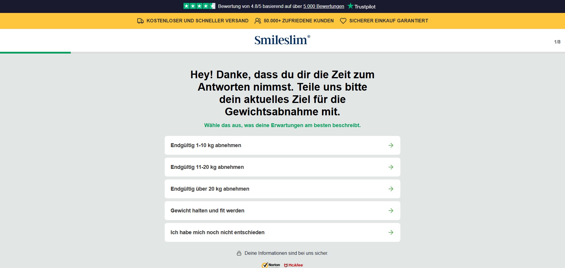SmileSlim Produkt