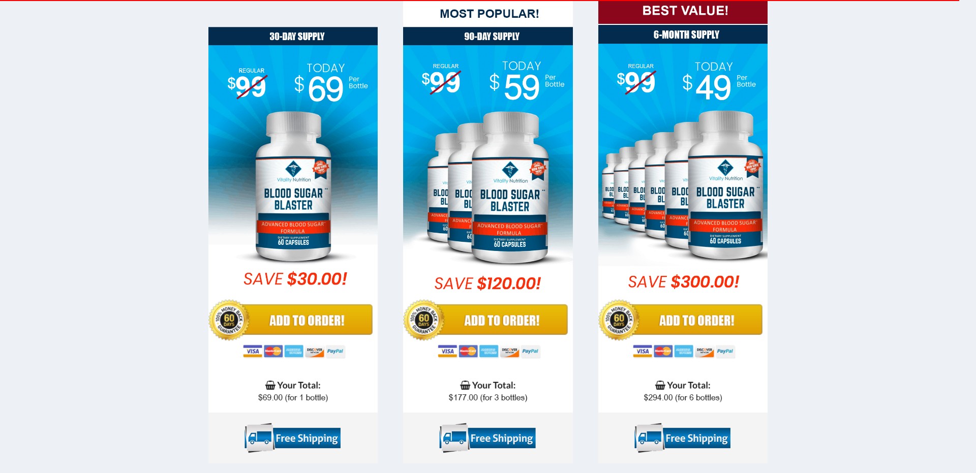 Vitality Nutrition Blood Sugar Blaster Produkt