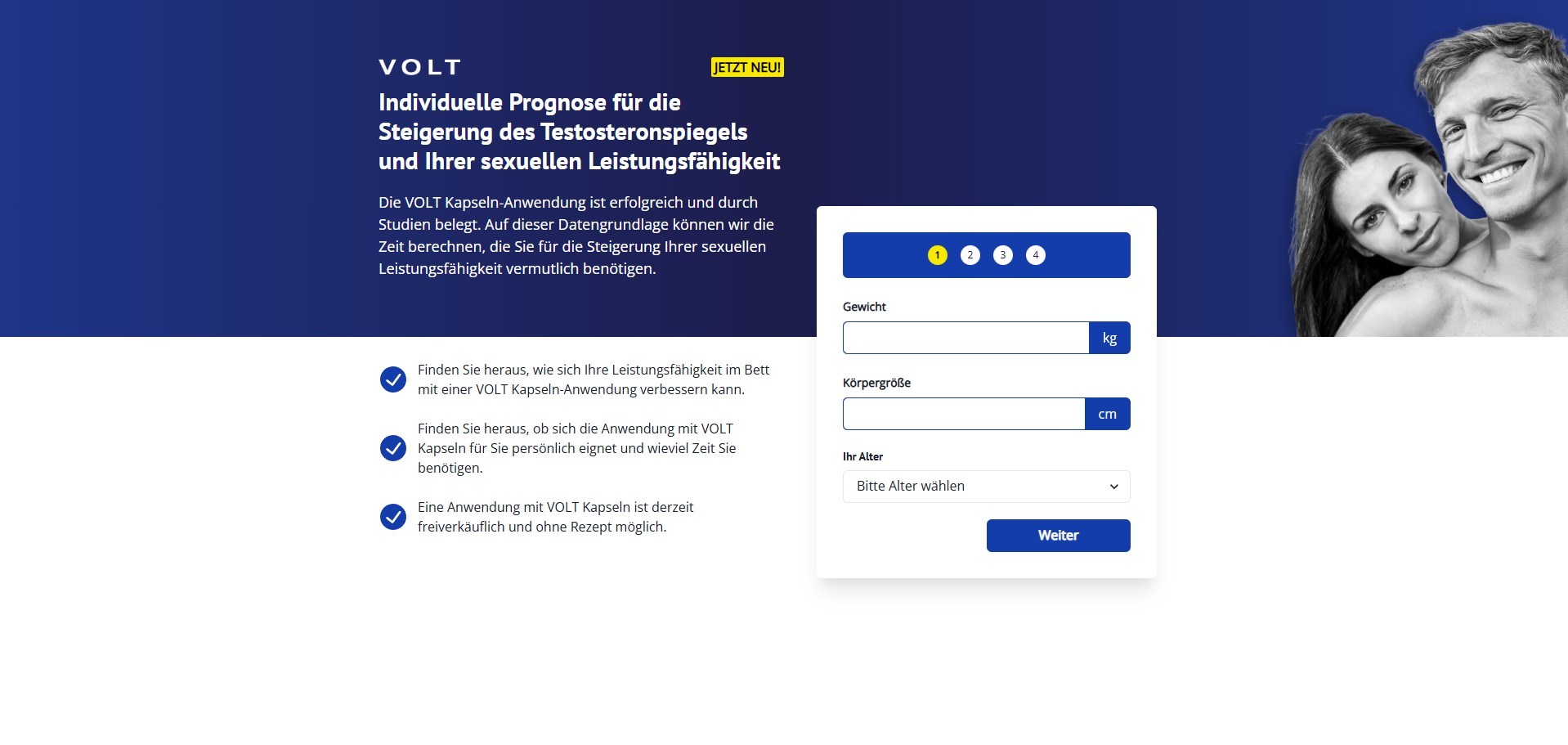 Volt Male Performance Capsules Produkt